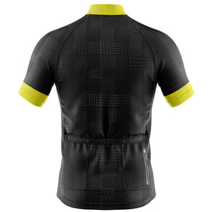 Mens Black Dash Cycling Jersey - Fat Lad At The Back