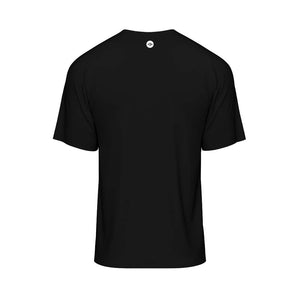 Mens Black Ey Up Tech T-Shirt - Fat Lad At The Back