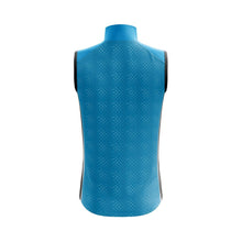 Load image into Gallery viewer, Mens Blue Pack Up Cycling Gilet - Fat Lad At The Back