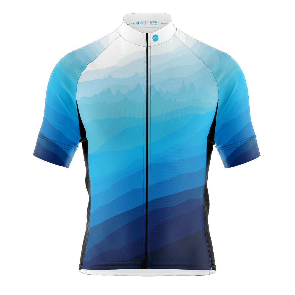 Mens Blue Peaky Cycling Jersey - Fat Lad At The Back