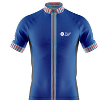 Load image into Gallery viewer, Mens Classic Blue Cycling Jersey - Fat Lad At The Back