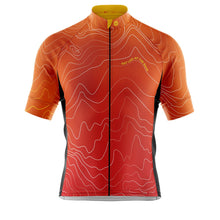 Load image into Gallery viewer, Mens Contour Orange Tor Cycling Jersey - Fat Lad At The Back