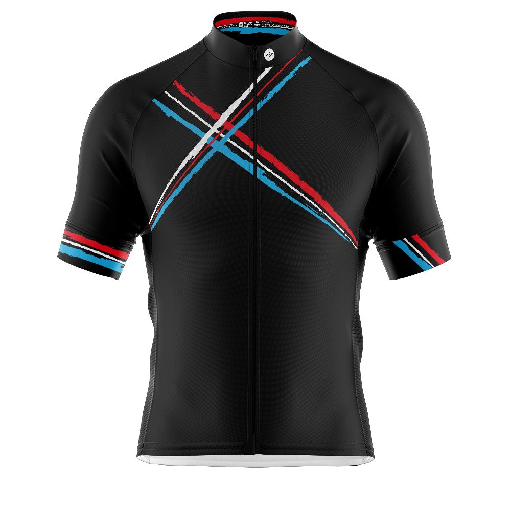 Mens Cross Black Cycling Jersey - Fat Lad At The Back