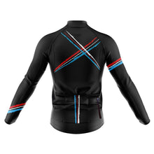 Load image into Gallery viewer, Mens Cross Black Long Sleeve Cycling Jersey - Fat Lad At The Back
