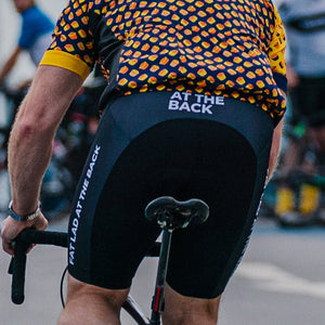 Mens Ey Up FLAB Text Padded Cycling Bib Shorts - Fat Lad At The Back