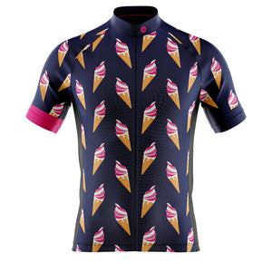 Mens Ice Cream Cycling Jersey - Fat Lad At The Back