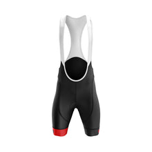 Load image into Gallery viewer, Mens Jewel Red Padded Cycling Bib Shorts - Fat Lad At The Back