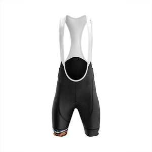Mens Jewel Snazzy Orange Padded Cycling Bib Shorts - Fat Lad At The Back