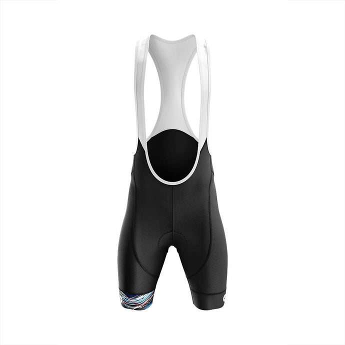Mens Jewel Snazzy Red Padded Cycling Bib Shorts - Fat Lad At The Back