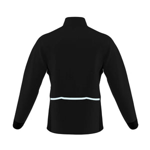 Mens Mizzly Black Wind Water Resistant Cycling Jacket - Fat Lad At The Back