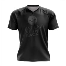 Load image into Gallery viewer, Mens MTB Jersey in FLAB Black - Fat Lad At The Back