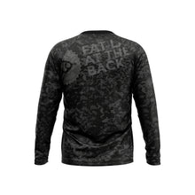 Load image into Gallery viewer, Mens MTB Long Sleeve Jersey in Black Camo - Fat Lad At The Back