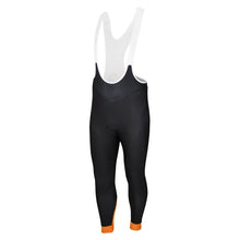 Load image into Gallery viewer, Mens Orange Stealth Jewel Reflective Thermal Padded Cycling Bib Tights - Fat Lad At The Back