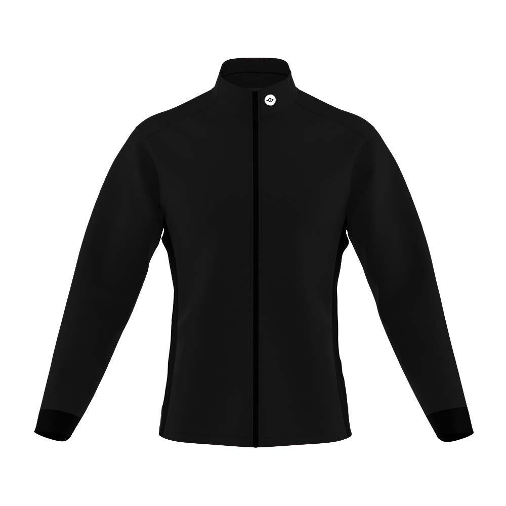 Mens Pack Up Black Wind Water Resistant Cycling Jacket - Fat Lad At The Back