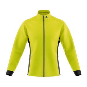 Mens Pack Up Hi Vis Wind Water Resistant Cycling Jacket - Fat Lad At The Back