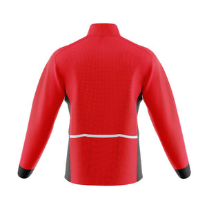 Mens Pack Up Red Wind Water Resistant Cycling Jacket - Fat Lad At The Back