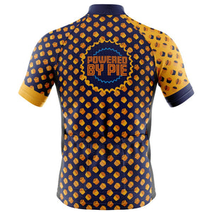 Mens Powered By Pie Cycling Jersey - Fat Lad At The Back
