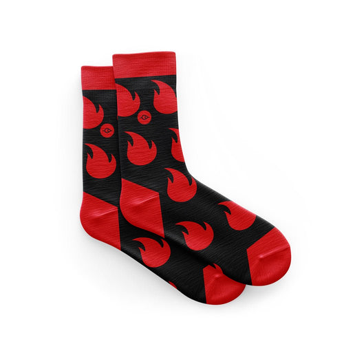Red Lanterne Rouge Cycling Socks - Fat Lad At The Back