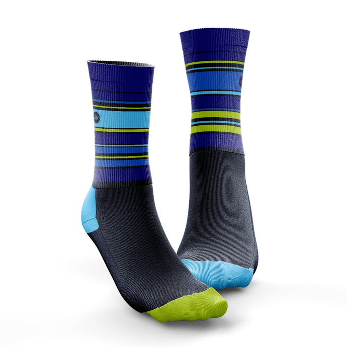 Stripe Cushioned Cycling Socks - Fat Lad At The Back