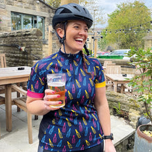 Load image into Gallery viewer, Women&#39;s Bikes and Beers Cycling Jersey - Fat Lad At The Back