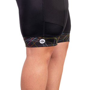 Women's Black Comet Bib Shorts - Fat Lad At The Back