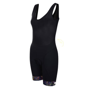 Women's Black Comet Bib Shorts - Fat Lad At The Back