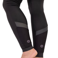 Load image into Gallery viewer, Women&#39;s Black Winter Thermal Padded Cycling Tights - Fat Lad At The Back