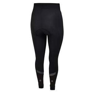 Women's Black Winter Thermal Padded Cycling Tights - Fat Lad At The Back