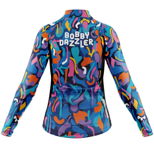 Womens Bobby Dazzler Long Sleeve Cycling Jersey - Fat Lad At The Back