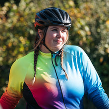 Load image into Gallery viewer, Women&#39;s Classic Gradient Long Sleeve Cycling Jersey - Fat Lad At The Back