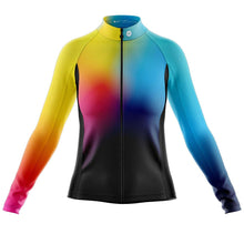 Load image into Gallery viewer, Women&#39;s Classic Gradient Long Sleeve Cycling Jersey - Fat Lad At The Back