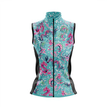 Load image into Gallery viewer, Women&#39;s Dragon Blue Pack Up Cycling Gilet - Fat Lad At The Back