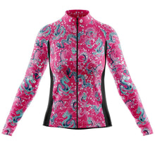 Load image into Gallery viewer, Womens Dragon Pink Long Sleeve Cycling Jersey - Fat Lad At The Back