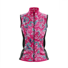 Load image into Gallery viewer, Women&#39;s Dragon Pink Pack Up Cycling Gilet - Fat Lad At The Back