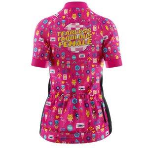 Women's Fearless Fabulous Female Cycling Jersey - Fat Lad At The Back