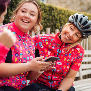 Women's Fearless Fabulous Female Cycling Jersey - Fat Lad At The Back