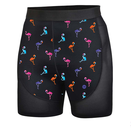 Women's Flamingo Padded Cycling Undershorts - Fat Lad At The Back