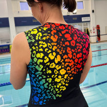 Load image into Gallery viewer, Womens Leopard Triathlon Suit - Fat Lad At The Back