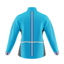 Load image into Gallery viewer, Womens Mizzly Blue Wind Water Resistant Cycling Jacket - Fat Lad At The Back