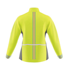 Load image into Gallery viewer, Womens Mizzly Hi Vis Wind Water Resistant Cycling Jacket - Fat Lad At The Back