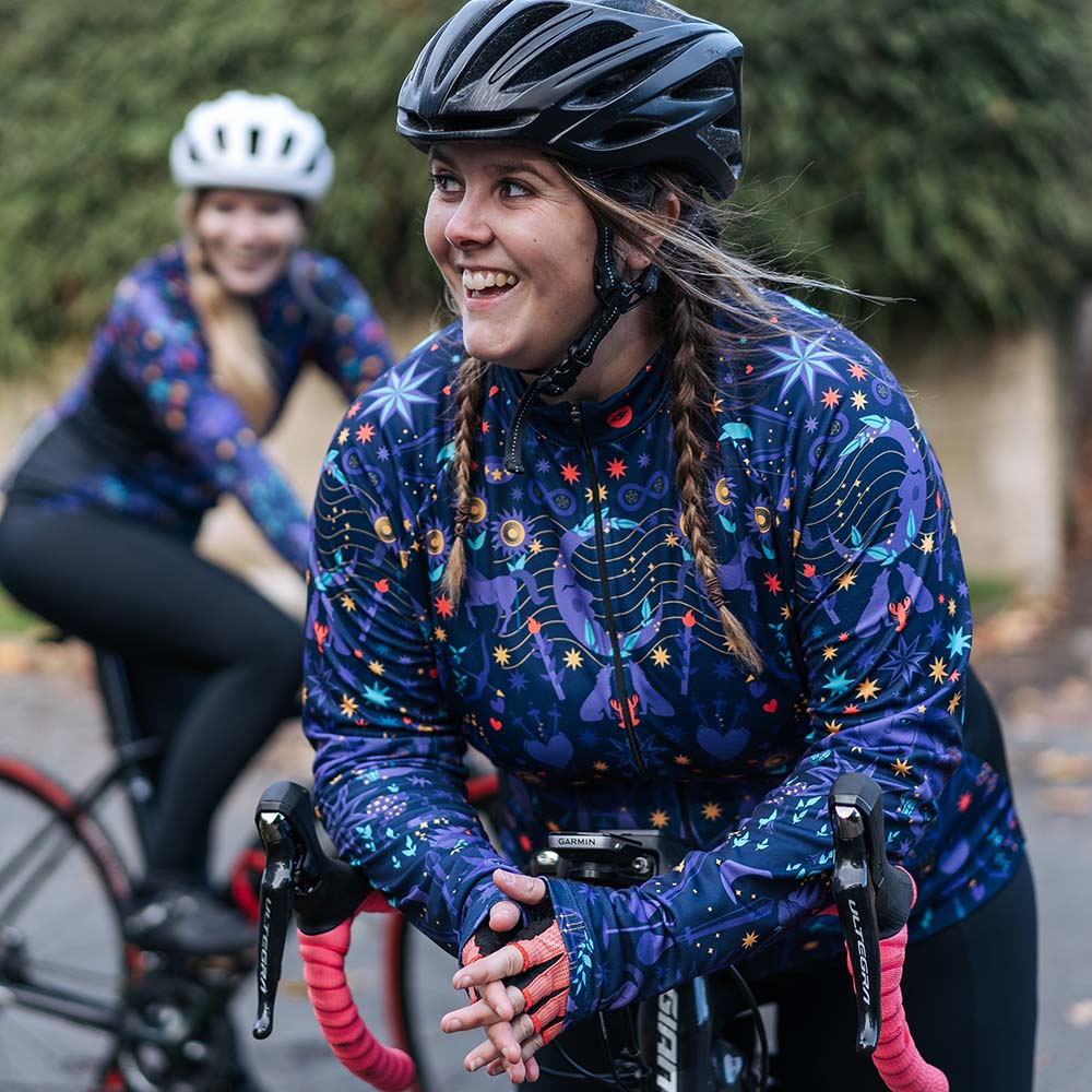 Women's Moonchild Long Sleeve Cycling Jersey - Fat Lad At The Back