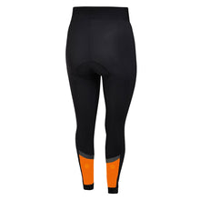 Load image into Gallery viewer, Women&#39;s Orange Thermal Padded Cycling Tights - Fat Lad At The Back