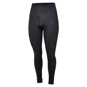 Women's Orange Thermal Padded Cycling Tights - Fat Lad At The Back