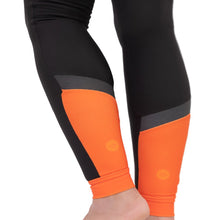 Load image into Gallery viewer, Women&#39;s Orange Thermal Padded Cycling Tights - Fat Lad At The Back