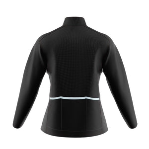 Womens Pack Up Black Wind Water Resistant Cycling Jacket - Fat Lad At The Back