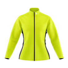 Load image into Gallery viewer, Womens Pack Up Hi Vis Wind Water Resistant Cycling Jacket - Fat Lad At The Back