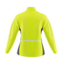 Load image into Gallery viewer, Womens Pack Up Hi Vis Wind Water Resistant Cycling Jacket - Fat Lad At The Back