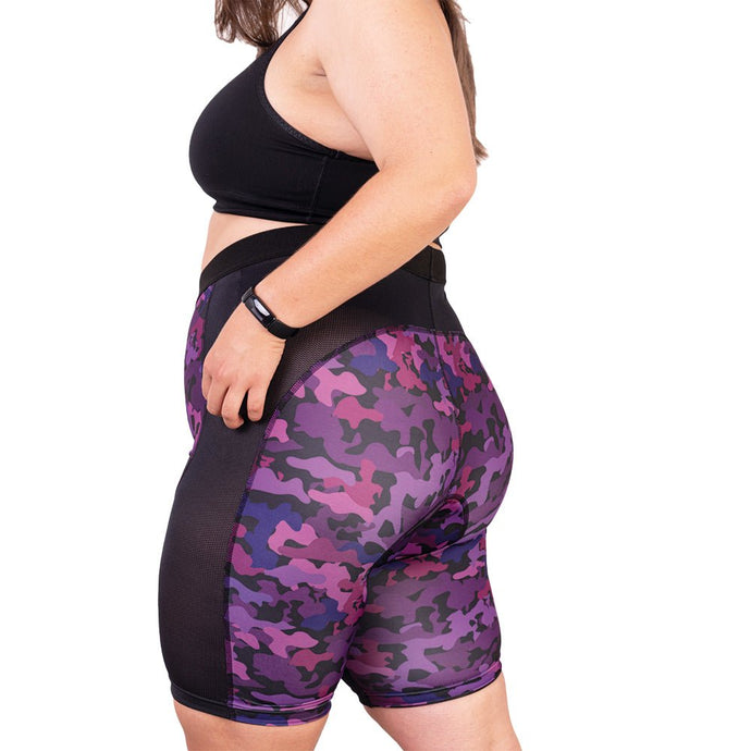 Women's Padded Cycling Under Shorts Camo - Fat Lad At The Back