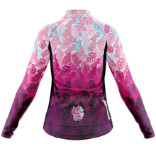 Load image into Gallery viewer, Women&#39;s Pink Good Vibes Long Sleeve Cycling Jersey - Fat Lad At The Back