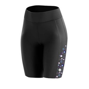 Women's Purple Fizz Padded Cycling Shorts - Fat Lad At The Back